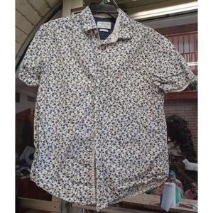 Denim & Flowers Slim Fit Women's Blouse Medium Little Blue Flowers